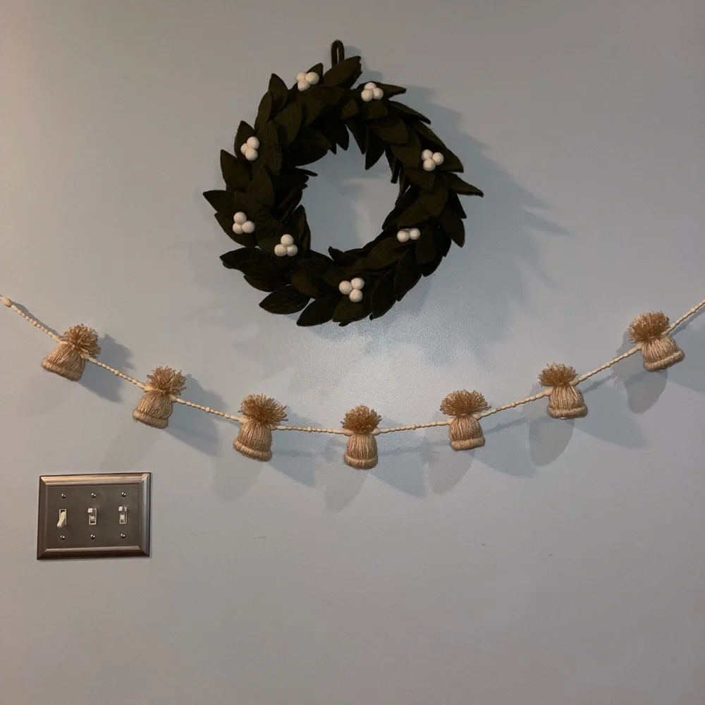 Beaded Christmas/ winter garland